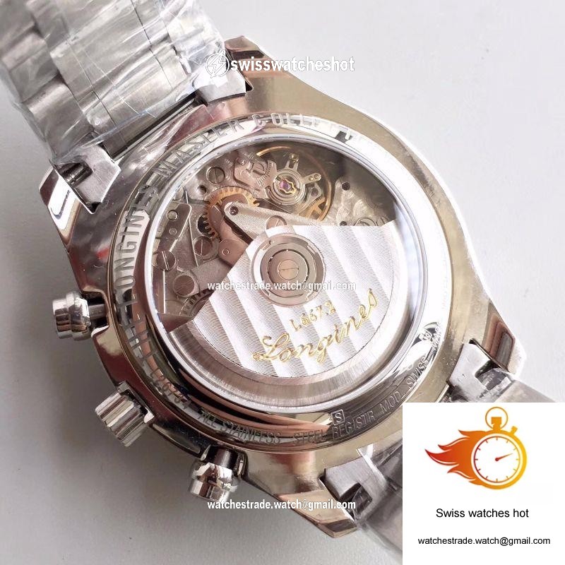 Longines Master Collection Moonphase Chronograph L2.673.4.78.6 JF Factory White Dial 7