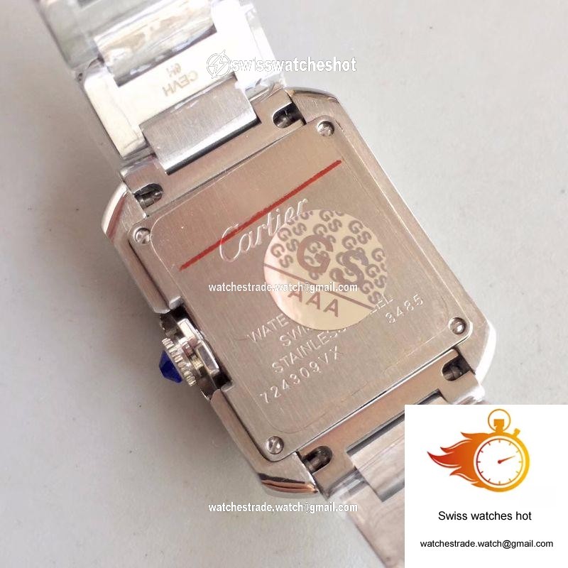 Cartier Tank Anglaise Ladies W5310022 Silver Dial 7