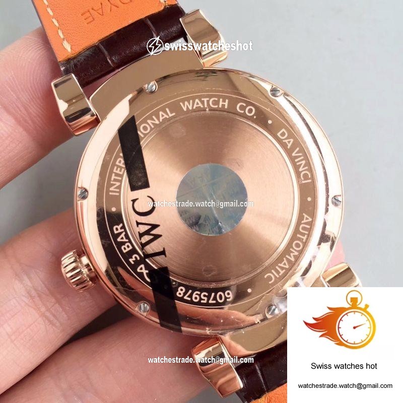 IWC Da Vinci Automatic IW356601 Rose Gold MKS Factory White Dial 7