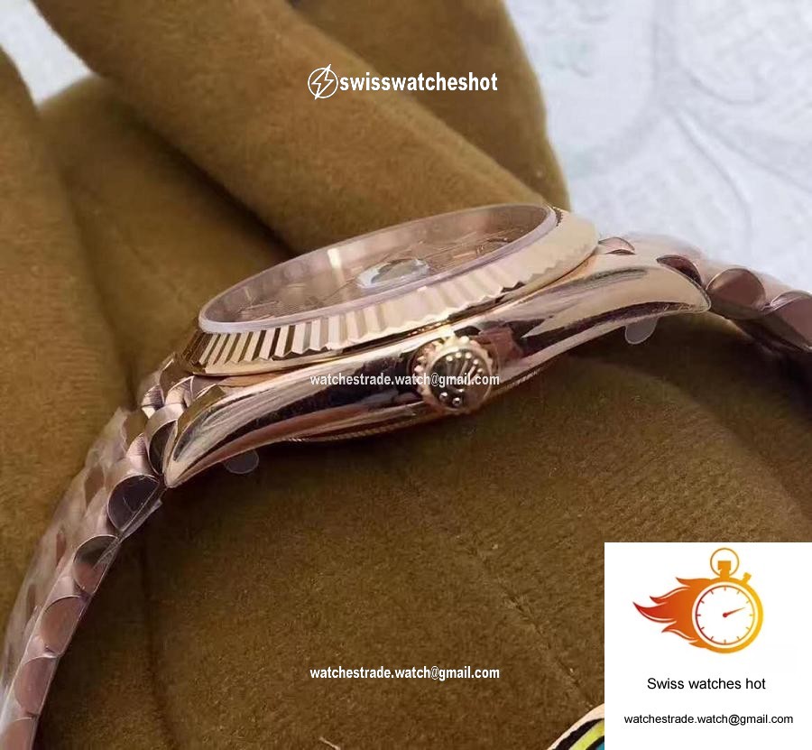 Rolex Day-Date 40 228235 Rose Gold 40MM EW Factory Sundust Dial 7