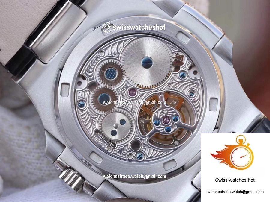 Patek Philippe Nautilus Jumbo 5711 Tourbillon 2018 R8 Factory White Dial 7