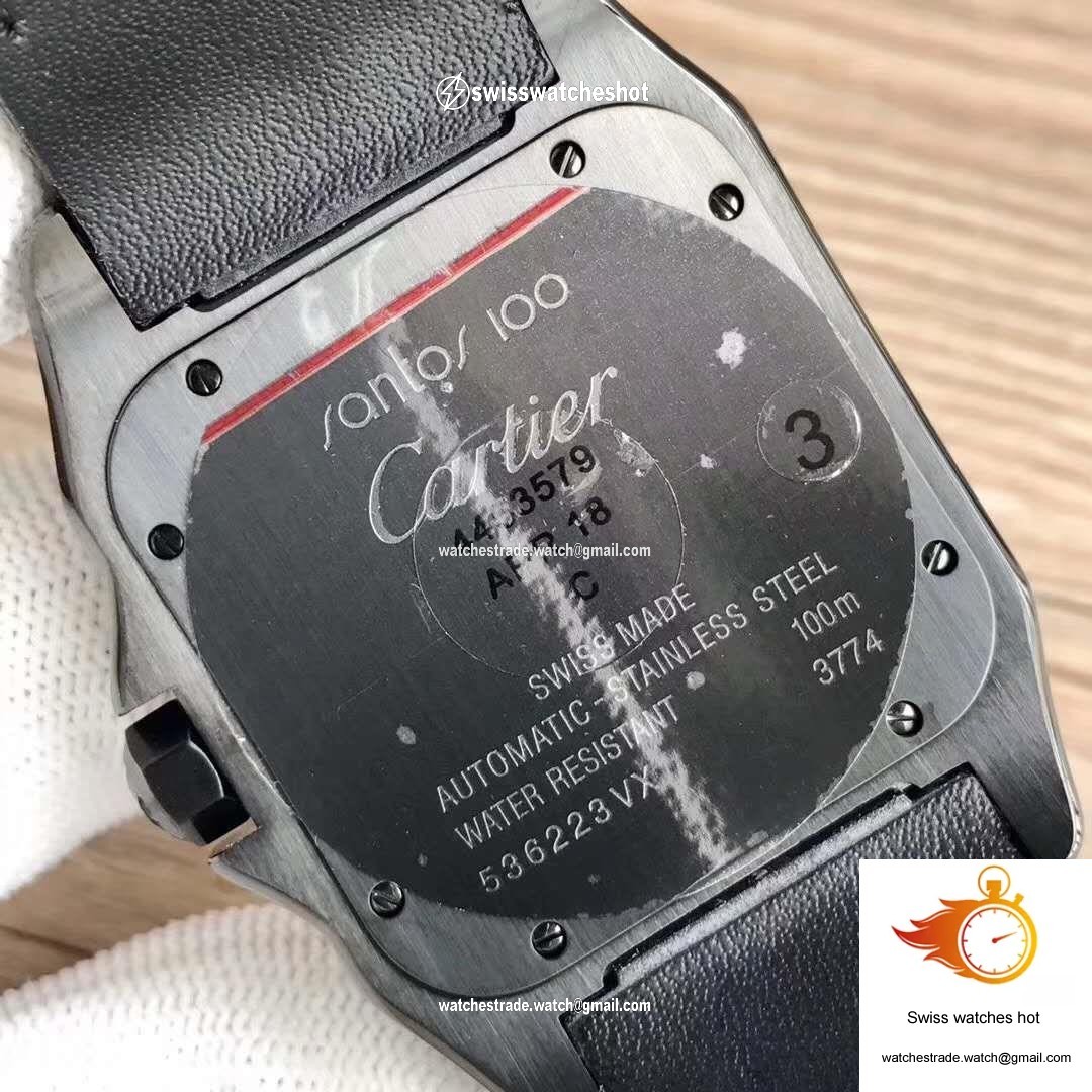 Cartier Santos 100 XL WSSA0006 V6 Factory Black Dial 7