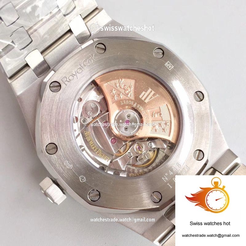 Audemars Piguet Royal Oak 15400.OR Full Diamond White Dial 7