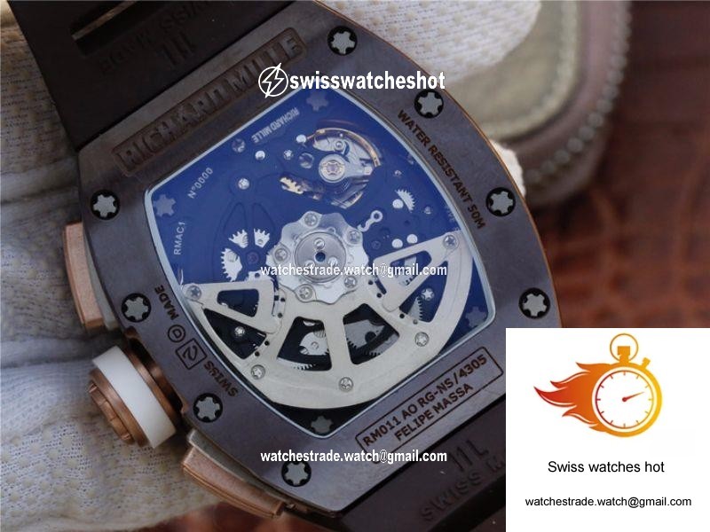 Richard Mille Chronograph RM011 KV Factory Brown Crystal Dial 7