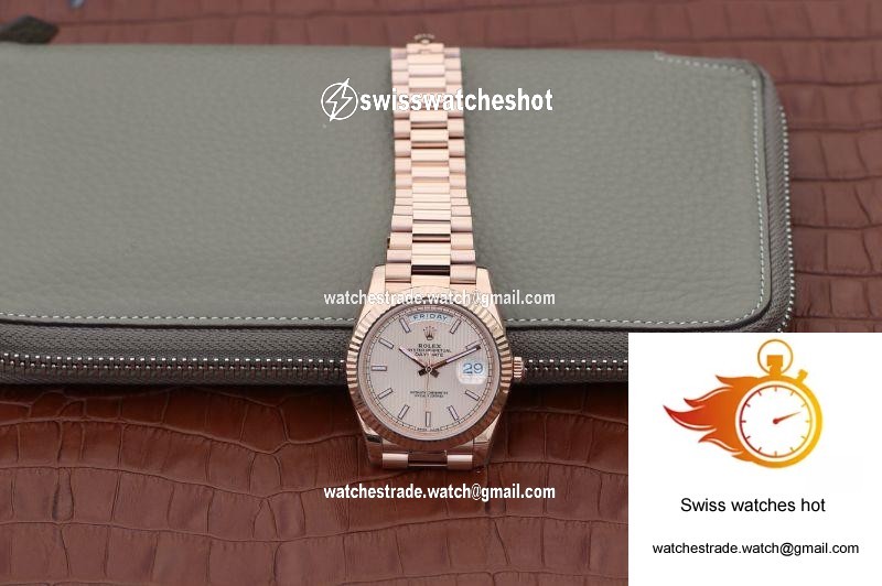 Rolex Day Date II 228235 40mm EW Factory Rosegold Dial 7