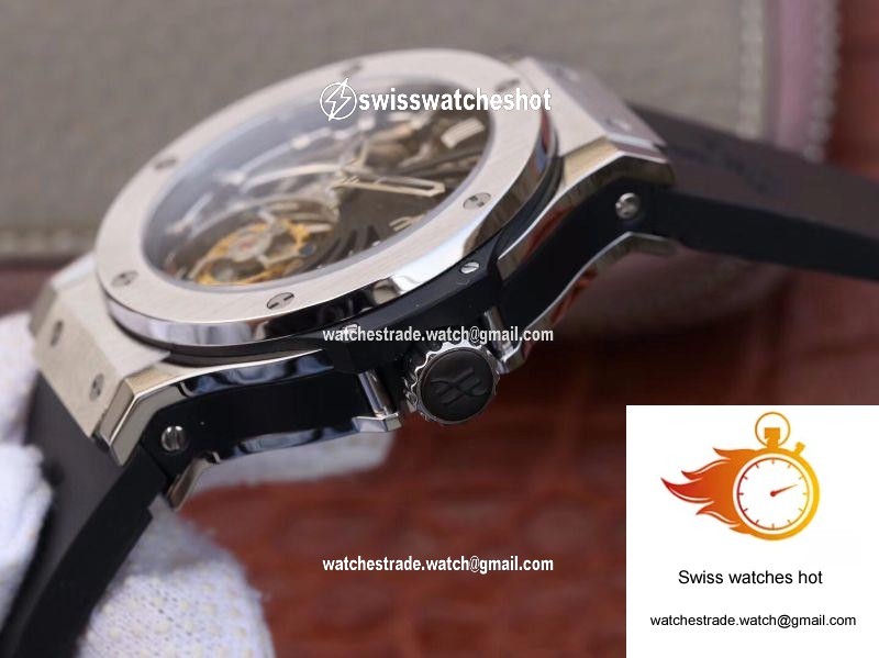 Hublot Big Bang Hollow Tourbillon Stainless Steel Case Skeleton Dial 7