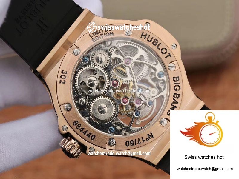 Hublot Classic Fusion Rose Gold Tourbillon White Enamel Dial 7