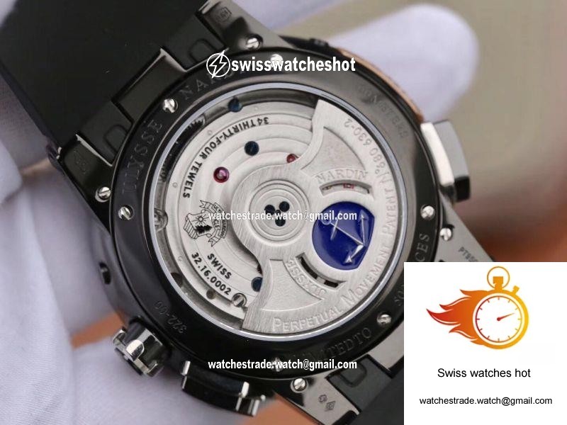 Ulysse Nardin El Toro 322-00-3 All Working GMT Calendar Grey Dial 7
