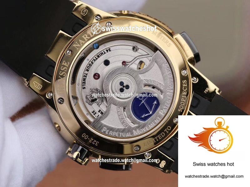 Ulysse Nardin El Toro 322-00-3 18K Yellow Gold Black Dial 7