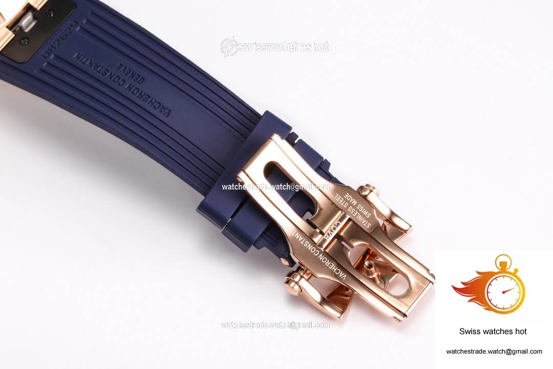 Vacheron Constantin Overseas Tourbillon 6000V/110R-B733 BBR Factory Blue Rubber Strap 7