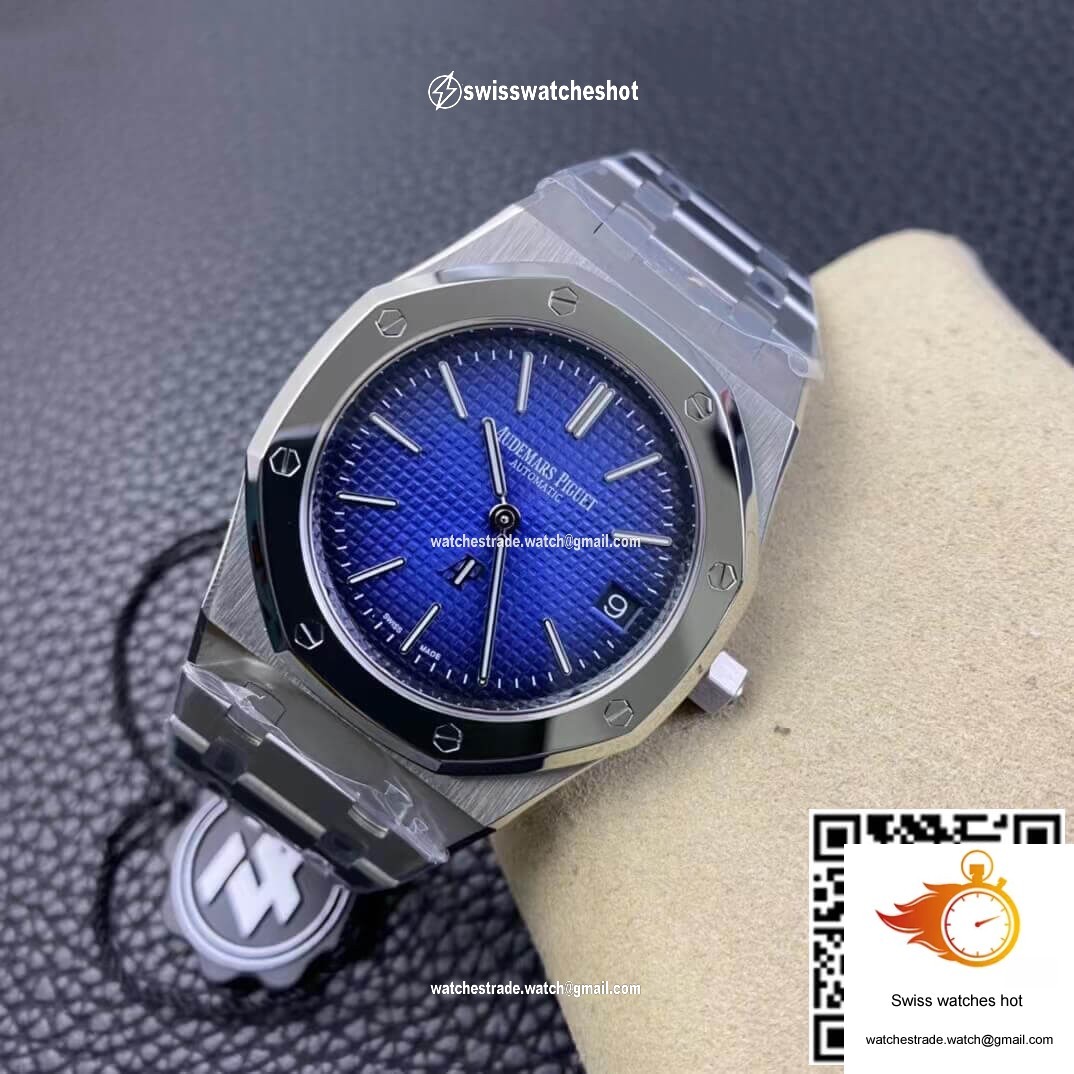 Audemars Piguet Royal Oak 15202IP.OO.1240IP.01 ZF Factory Smoked Blue Dial 7