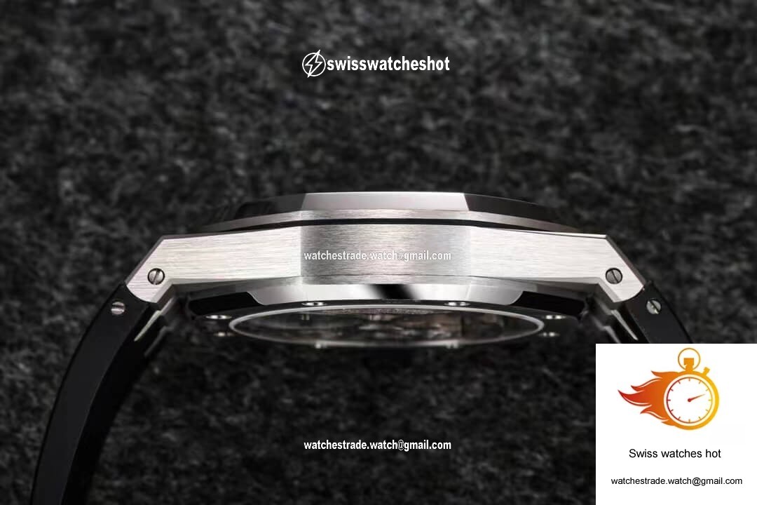 Audemars Piguet Royal Oak Tourbillon R8 Factory V3 Purple Dial Rubber Strap 7