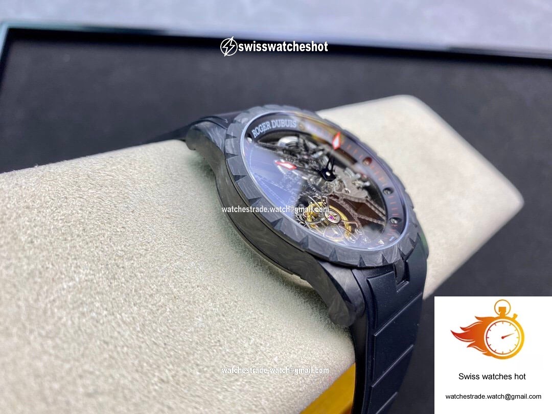 Roger Dubuis Excalibur DBEX0577 BBR Factory Tourbillon Carbon Fiber Case 7