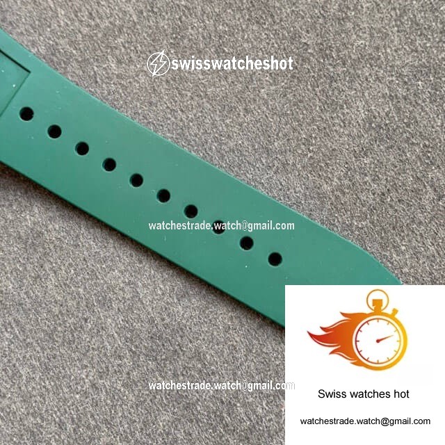 Richard Mille RM055 KV Factory V2 Green Rubber Strap 7