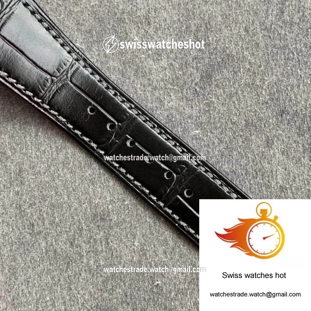 Patek Philippe Nautilus 5726/1A-001 GR Factory Black Leather Strap 7