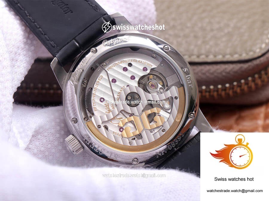 Glashutte Senator Excellence Large Calendar Moon Phase 1-36-04 V9 Factory Blue Dial 7