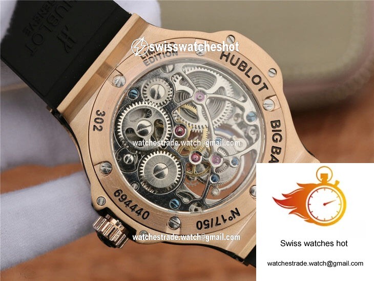 Hublot Big Bang Tourbillon Rose Gold Diamond Black Dial 7