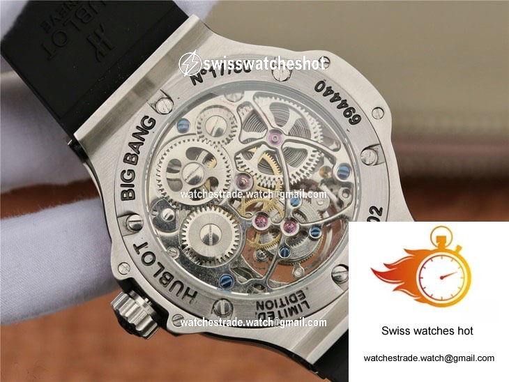 Hublot Big Bang Tourbillon Stainless Steel Diamond Black Dial 7