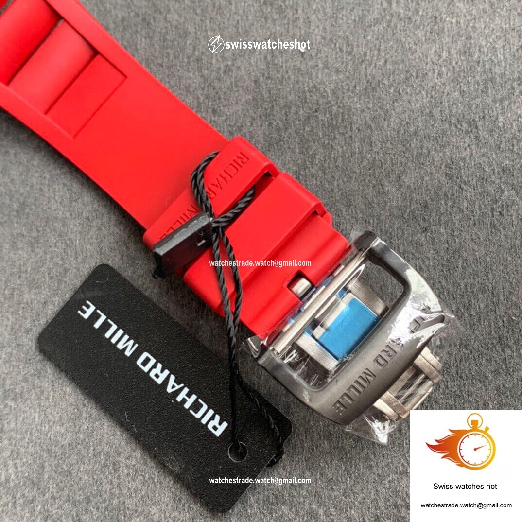 Richard Mille RM35-01 KV Factory Carbon Fiber Red Strap 7