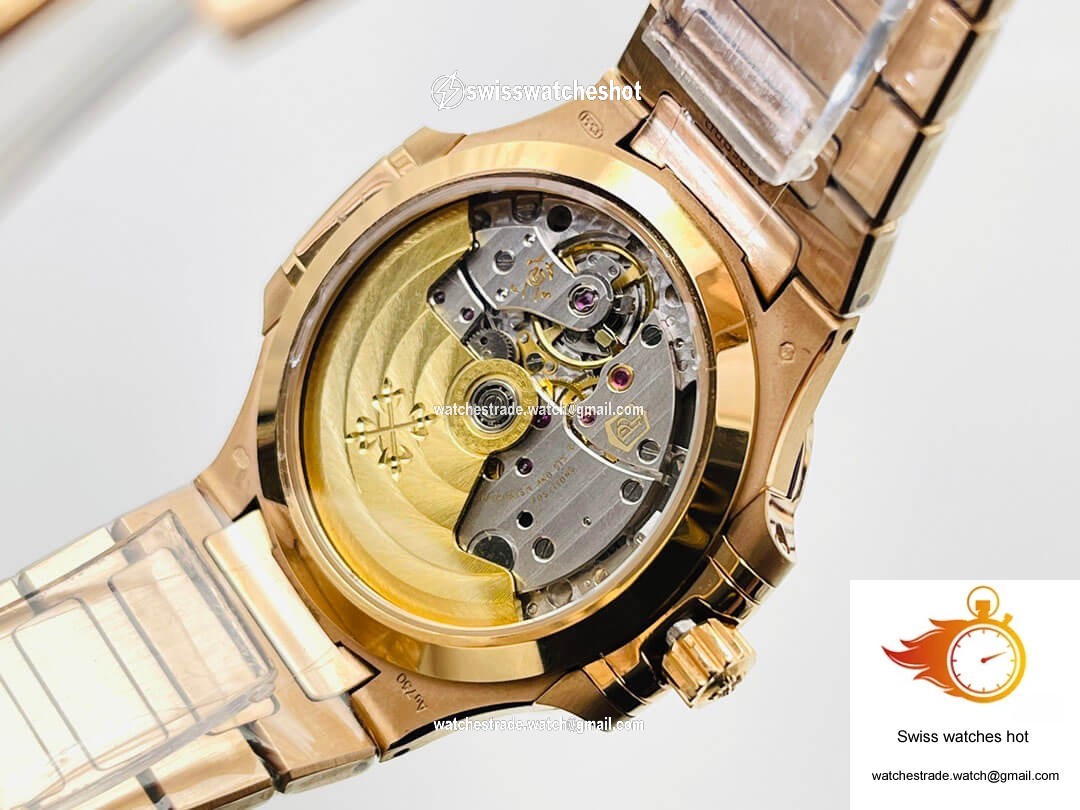 Patek Philippe Nautilus Ladies 7118/1200R-010 3K Factory Gold Dial 7