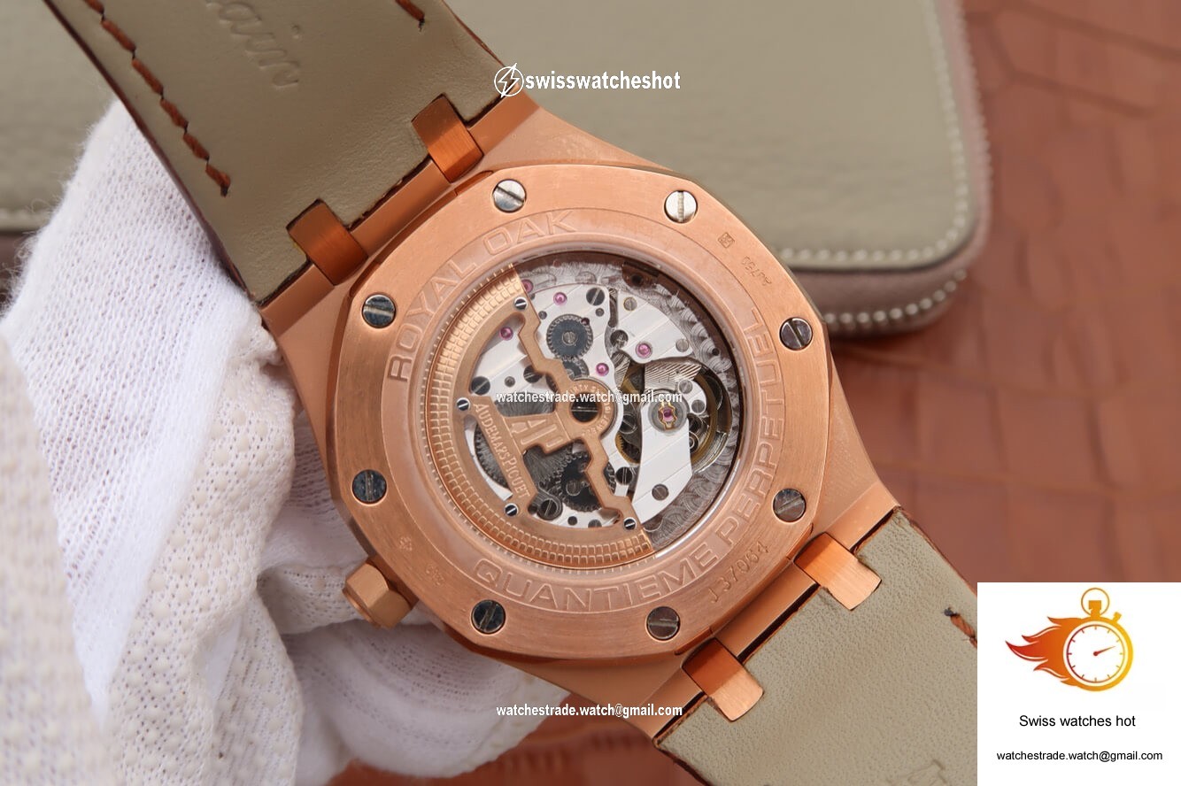 Audemars Piguet Royal Oak Perpetual Calendar 26574 JF Factory Rose Gold Grey Dial 7