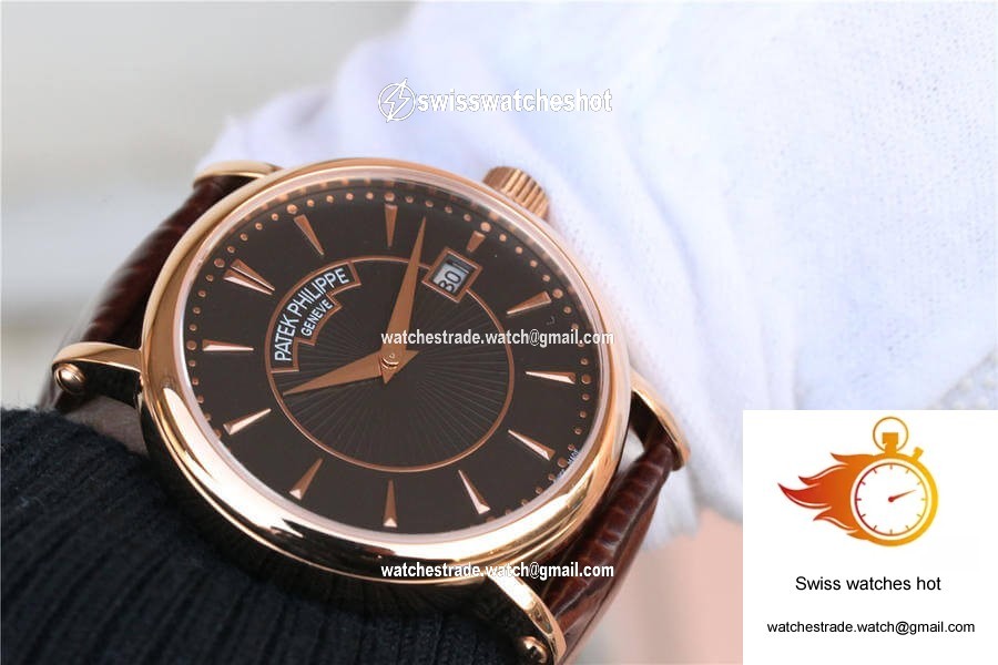 Patek Philippe Calatrava ZF Factory Rose Gold Black Dial 7