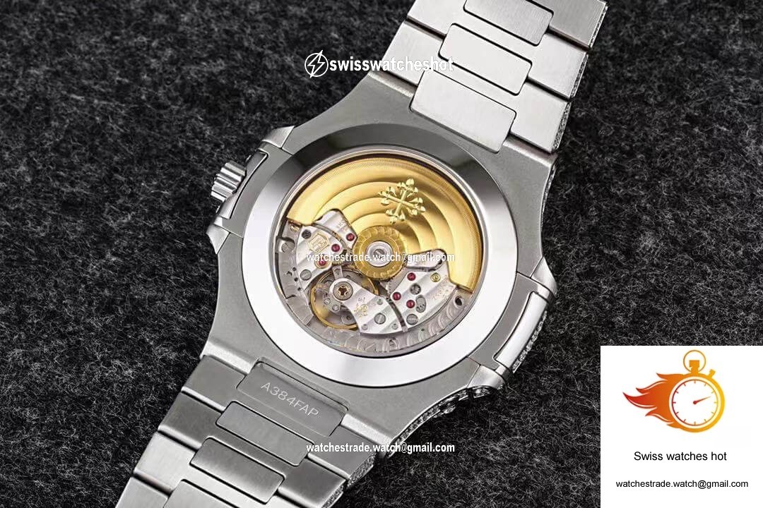 Patek Philippe Nautilus 5726/1A-014 R8 Factory Gypsophila Silver Diamond 7