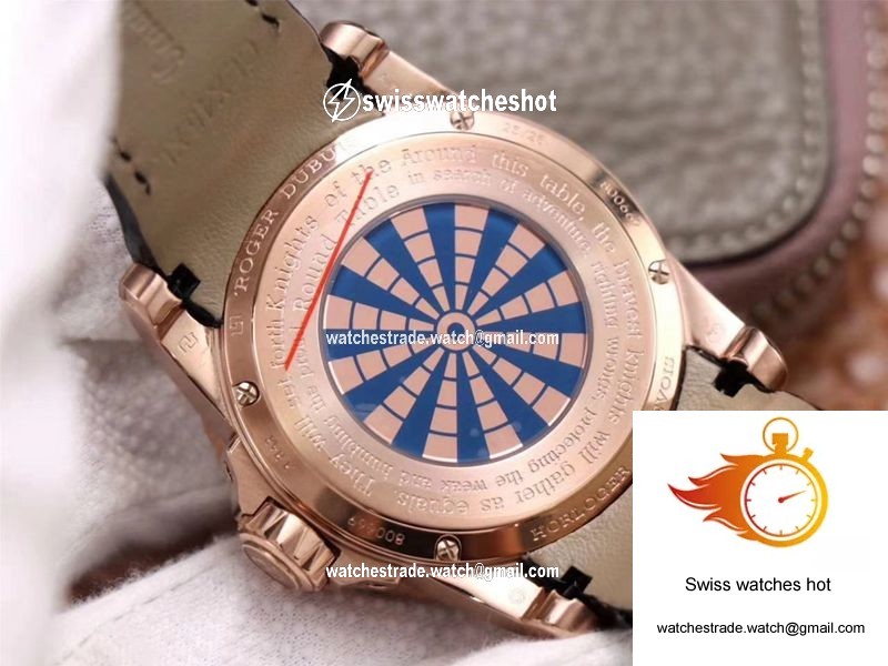Roger Dubuis Excalibur RDDBEX0684 ZZ Factory Rose Gold Blue Dial 7