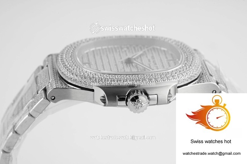 Patek Philippe Nautilus 5719/10G-010 PPF Factory V4 Silver Diamond 7