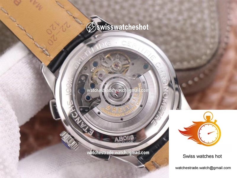 Breitling PREMIER B01 Chronograph AB0118221G1P1 GF Factory Silver Dial 7