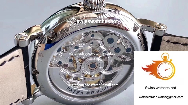 Patek Philippe Tourbillon 316L Stainless Steel Skeleton Dial 7