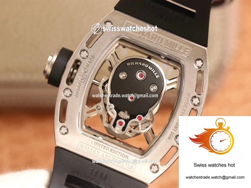 Richard Mille RM052 ZF Factory Silver Titanium Skull Dial 7
