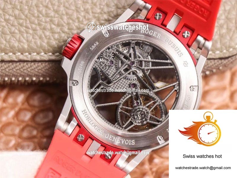 JB Factory Roger Dubuis Excalibur Spider Carbon Skeleton Flying Tourbillon RDDBEX0572 Transparent Version 7