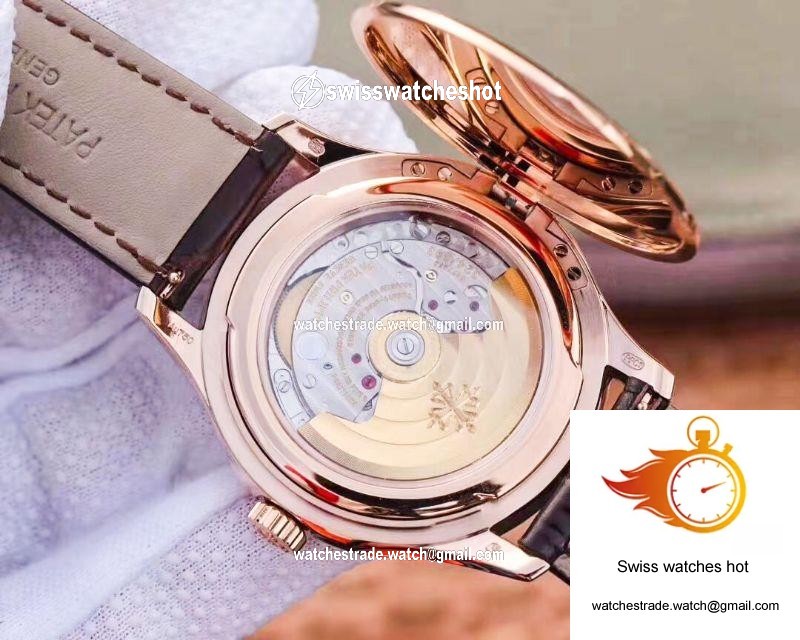ZF Factory Patek Philippe Calatrava Rose Gold 5227R-001 Flip Back Version 7