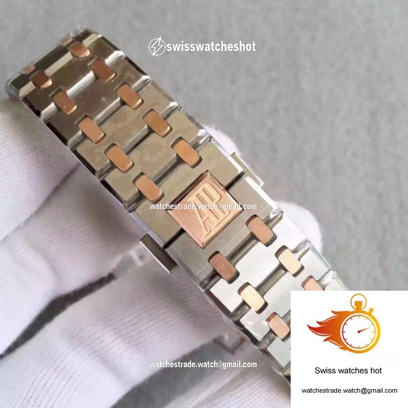 Audemars Piguet Royal Oak 15400 JF Factory Rose Gold Black Dial 7