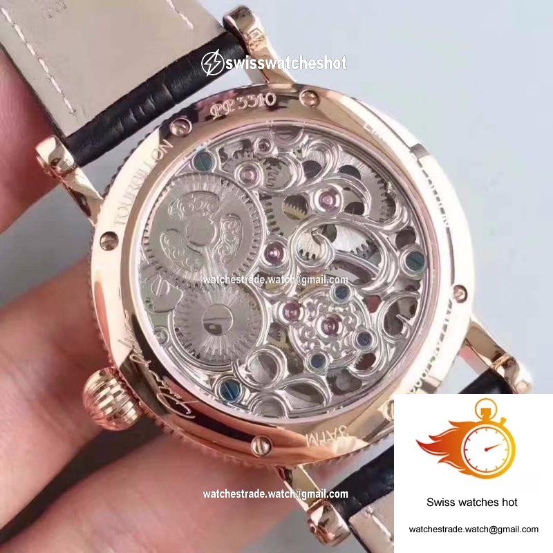 Patek Philippe Moonphase Tourbillon 18K Rose Gold Dial 7