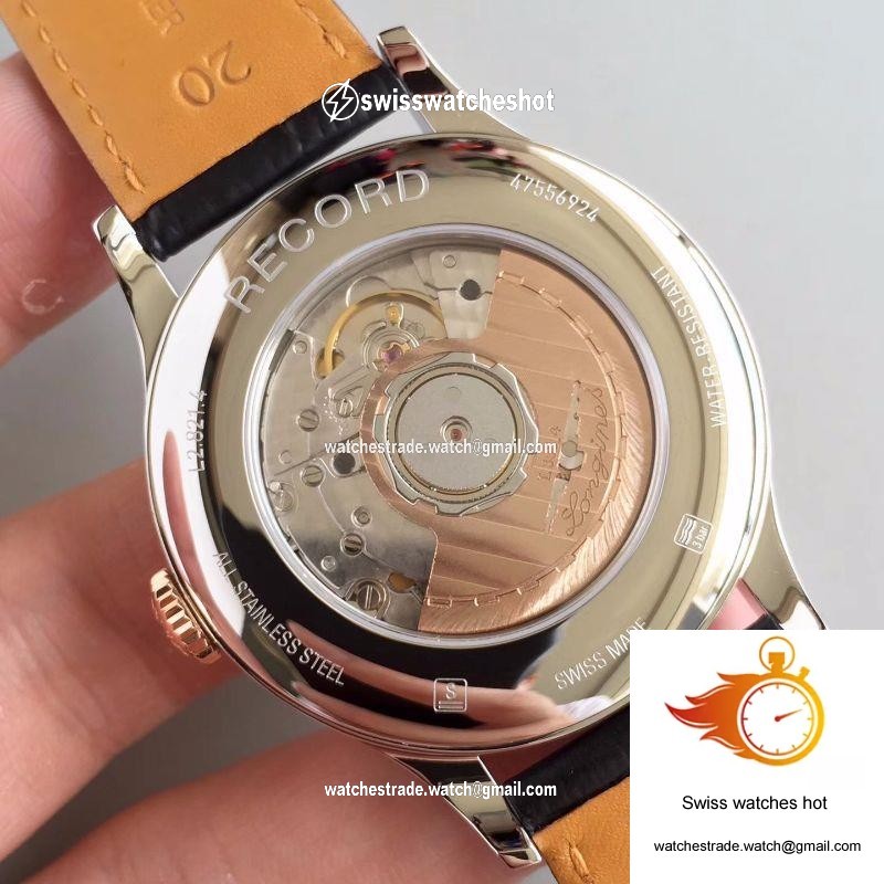 Longines Record L2.820.4.76.2 18K Rose Gold Silver Dial 7