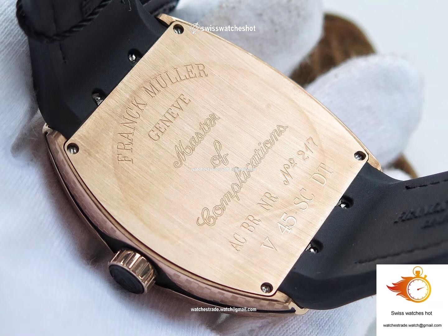 Franck Muller Vanguard V45 Rose Gold Dial 7