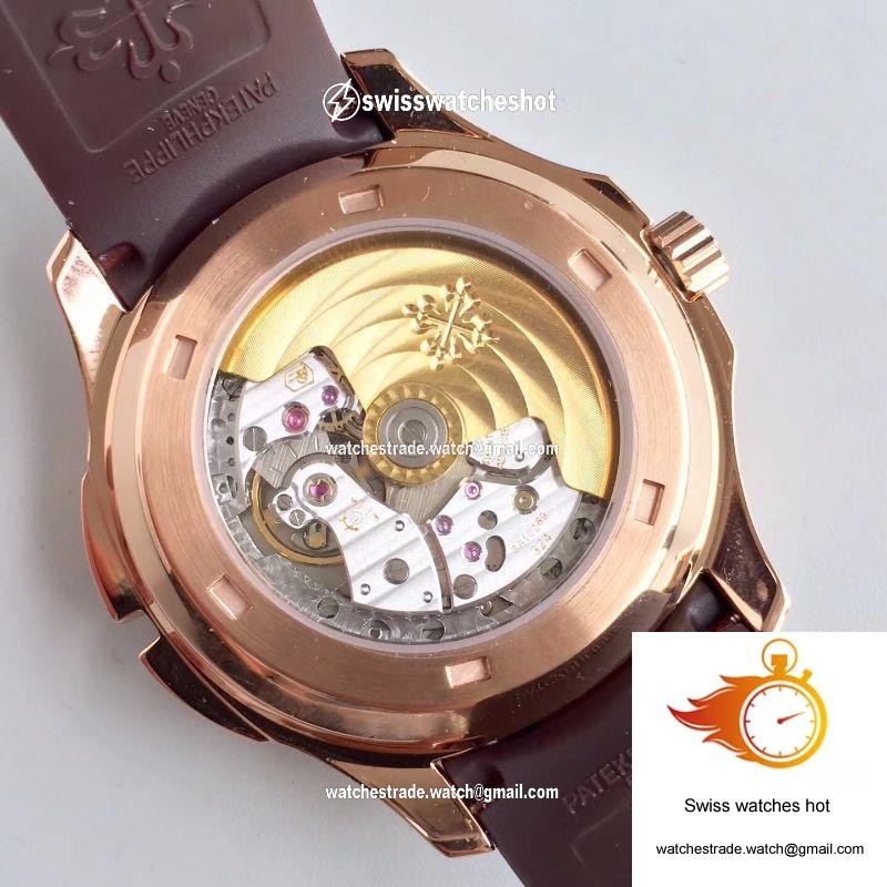 Patek Philippe Aquanaut Travel Time 5164R-001 Rose Gold Chocolate Dial 7