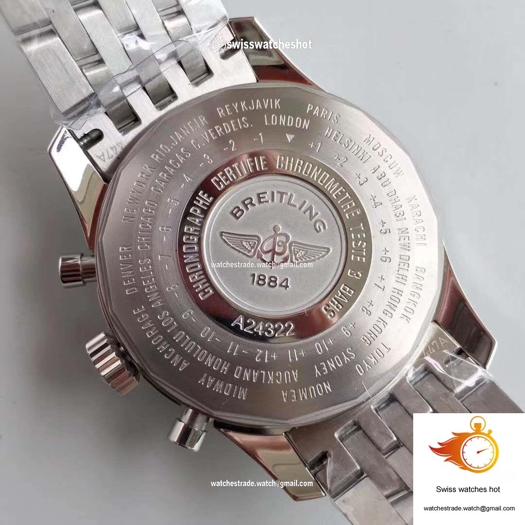 Breitling Navitimer Montbrillant Datora A21330 JF Factory Blue Dial 7