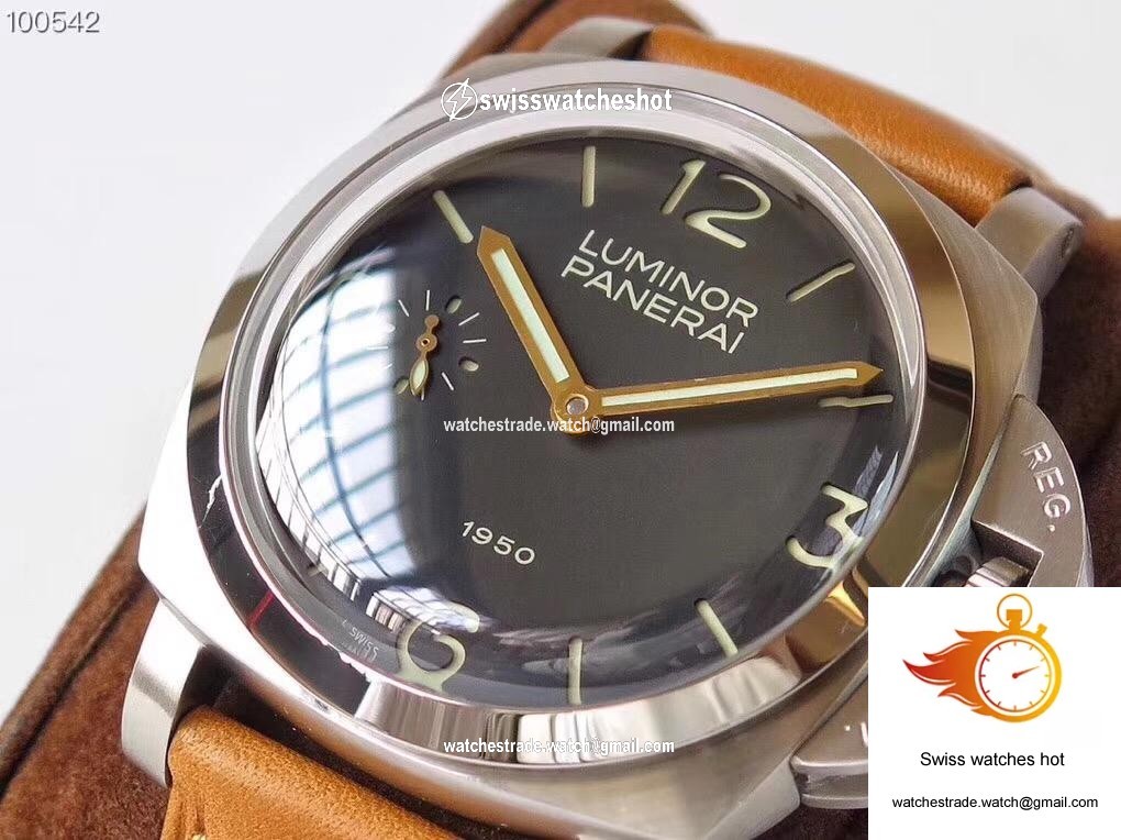Panerai Luminor 1950 PAM127 ZF Factory Superlumed Black Dial 7