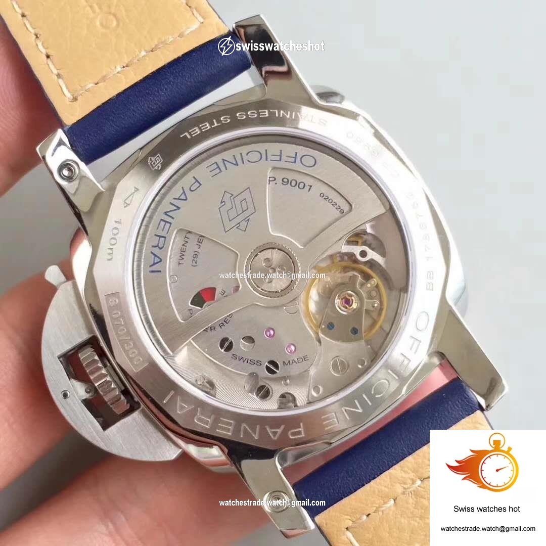 Panerai Luminor 1950 3 Days GMT Acciaio PAM688 VS Factory V2 Blue Dial 7