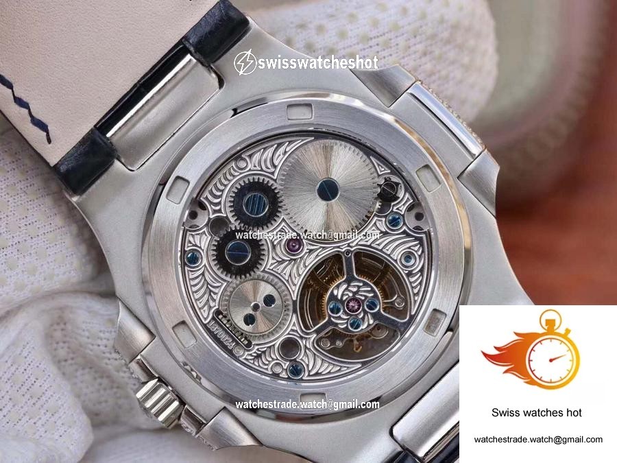 Patek Philippe Nautilus Jumbo 5711 Tourbillon Blue Dial R8 Factory 7