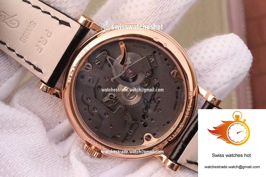 Breguet Tradition 7027 7027BR/R9/9V6 Rose Gold Grey Skeleton Dial 7
