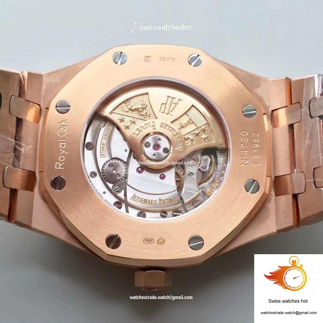 Audemars Piguet Royal Oak 15450 Rose Gold JF Factory V5 Silver Dial 7