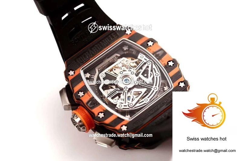 Richard Mille RM011-03 McLaren Automatic Flyback Chronograph KV Factory Skeleton Dial 7