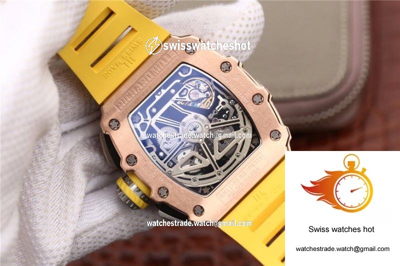Richard Mille RM11-03 KV Factory Rose Gold Skeleton Dial 7