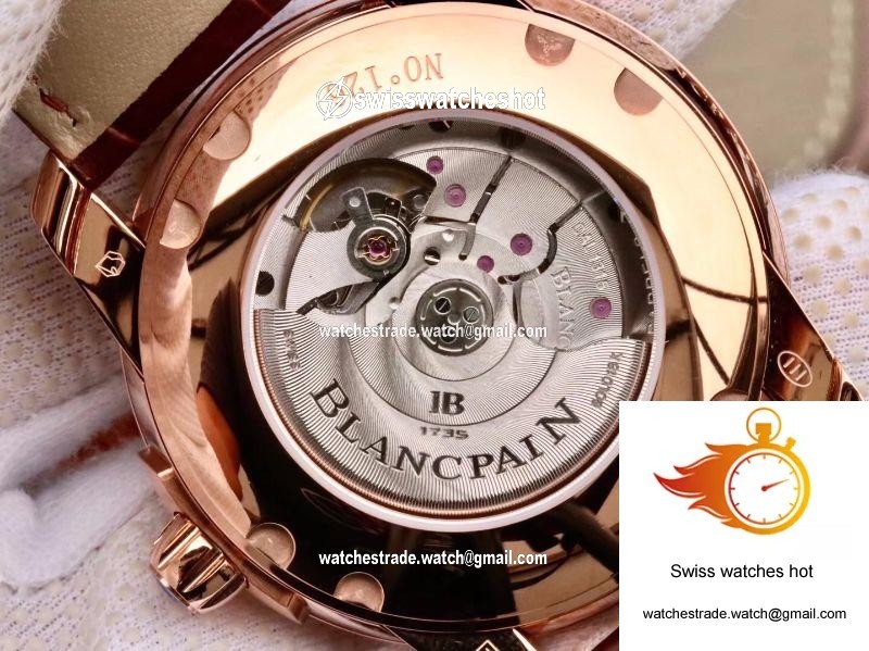 Blancpain L-EVOLUTION 8805-1134-53B Rose Gold Case Black Dial 7