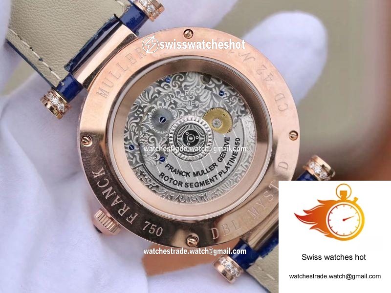 Franck Muller Double Mystery D 3R CD 42 Rose Gold Diamond Dial 7