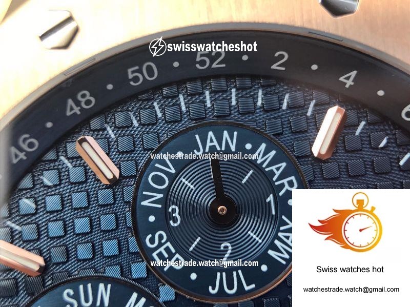 Audemars Piguet Royal Oak Perpetual Calendar 26574OR.OO.1220OR.02 JF Factory Blue Dial 7